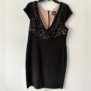 Adrianna Papel black cocktail dress size 16